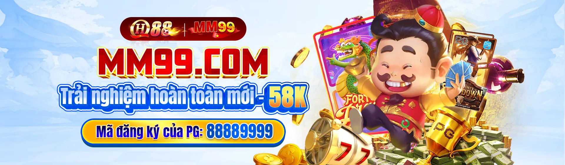 Hình ảnh đại diện QH99, cổng vào chính thức và các trò chơi giải trí